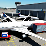 **Image:** A busy international airport cargo terminal with planes loading and unloading containers. Focus on the security measures like X-ray scanners and personnel checking documents. Include customs officials inspecting goods. The overall atmosphere should convey the complexity and strict regulations of air cargo transport.